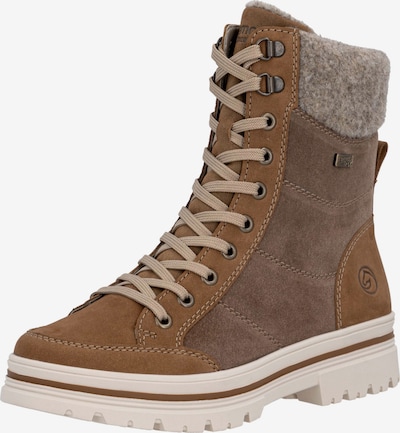 REMONTE Schnürstiefel in braun / grau, Produktansicht