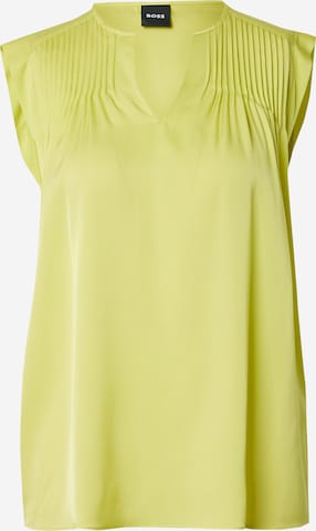 BOSS Black - Blusa 'Binalli' en amarillo: frente