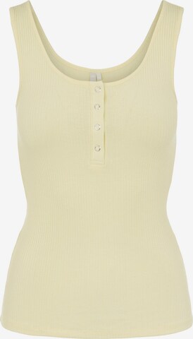 PIECES - Top 'Kitte' en amarillo: frente