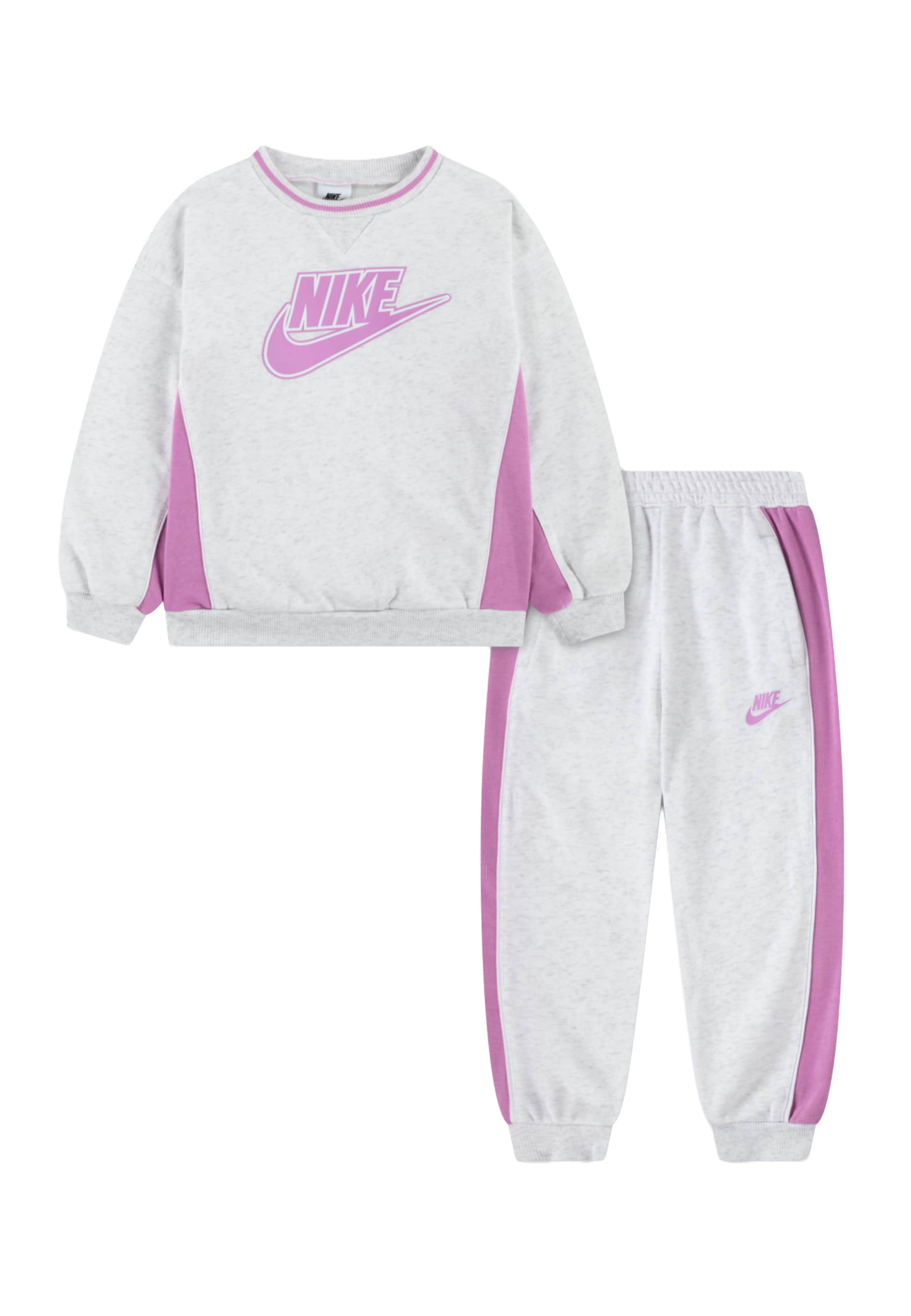 Nike Sportswear Joggingpak in Grijs: voorkant