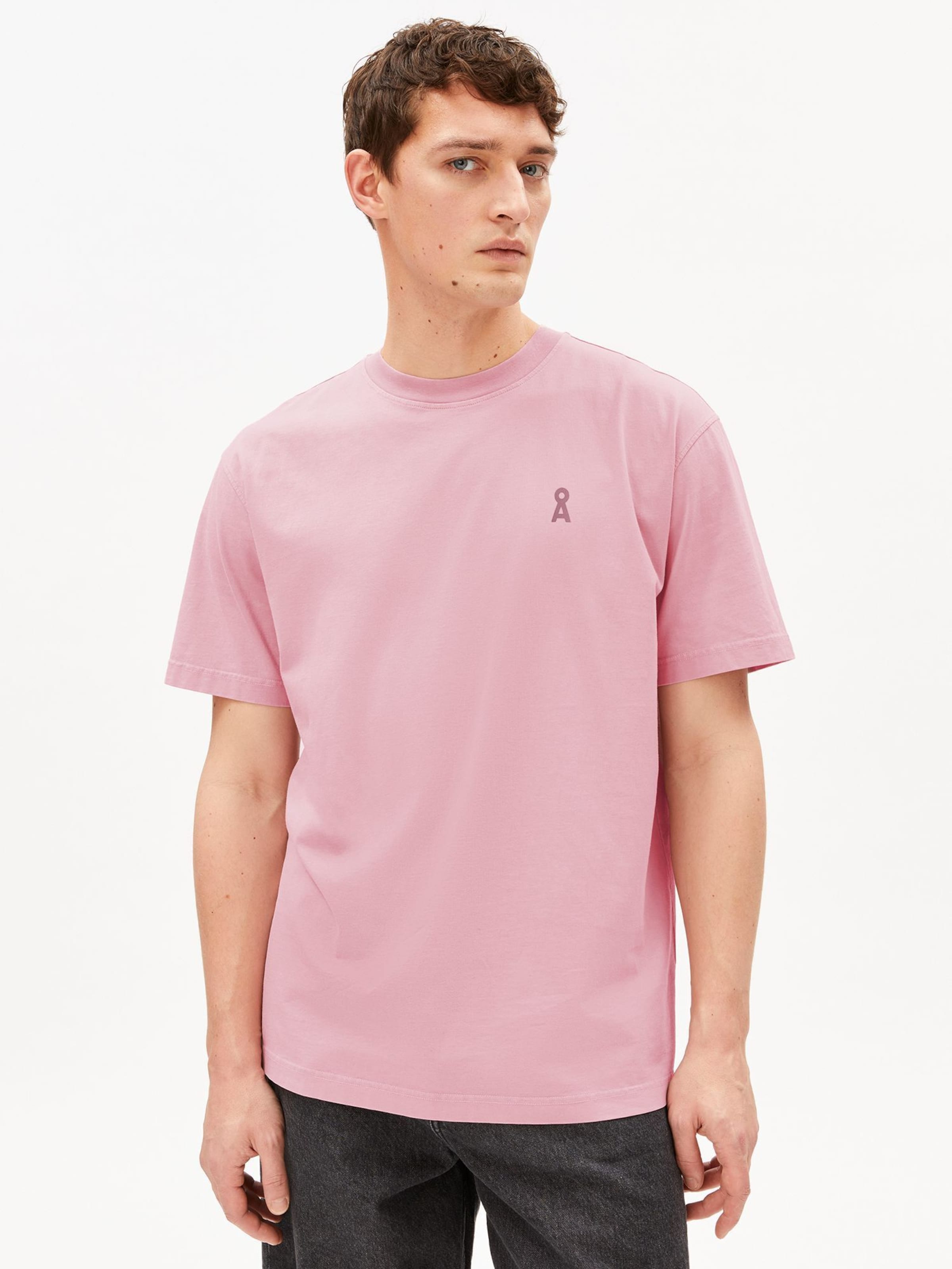 ARMEDANGELS T-Shirt ICONIC Å MAARKOS in Pink: Vorderseite