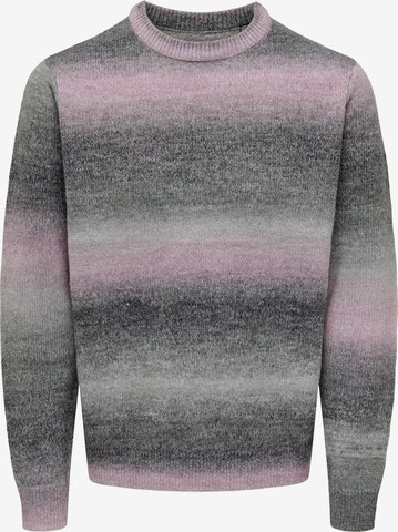 Only & Sons Pullover 'TIMBER' i lilla: forside