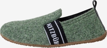 Living Kitzbühel Hausschuh 'Filz' in Grün: Vorderseite
