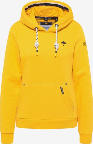 Sweat-shirt Schmuddelwedda en jaune : devant