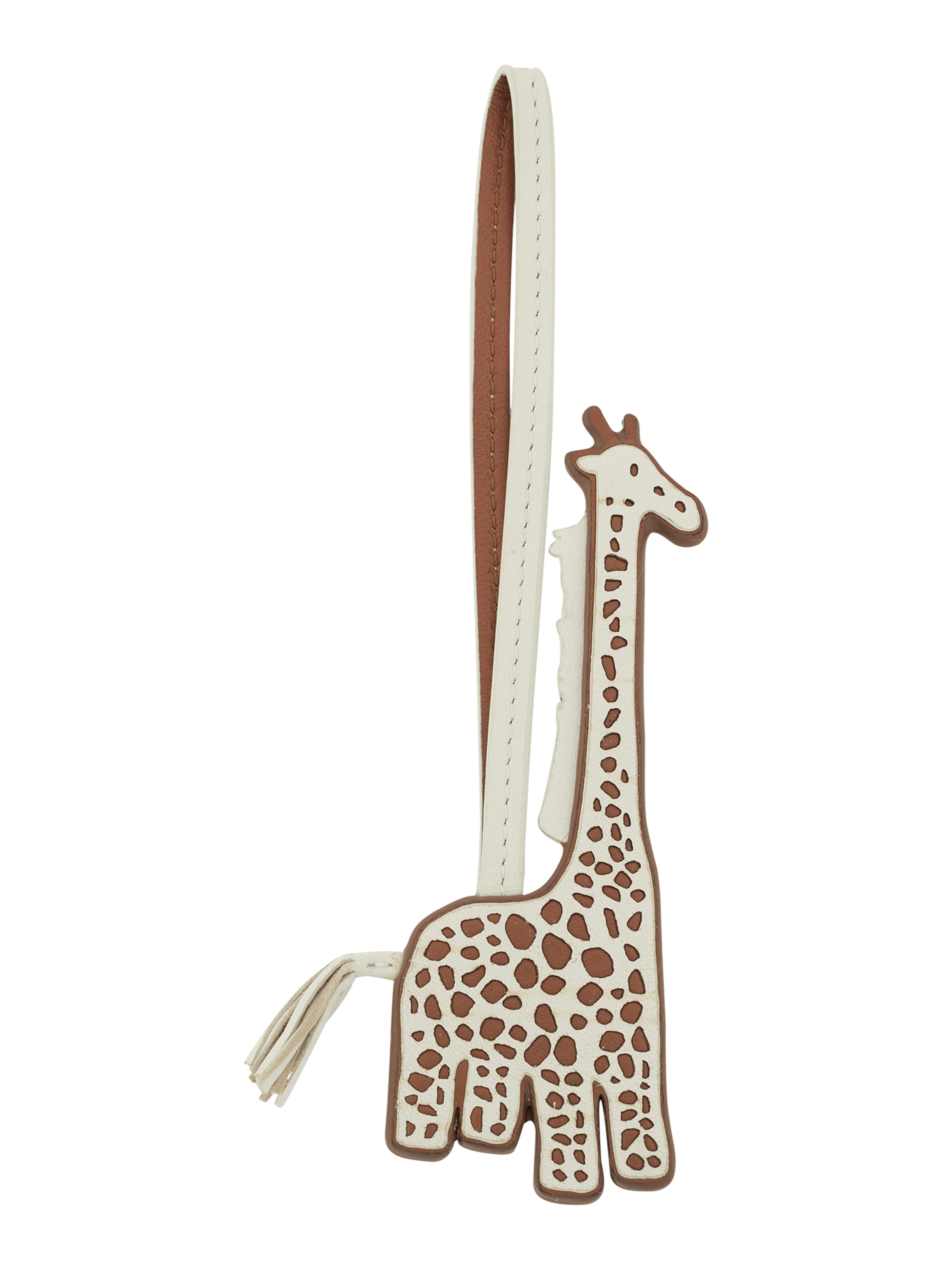 & Other Stories Přívěsek na klíče – hnědá: přední strana