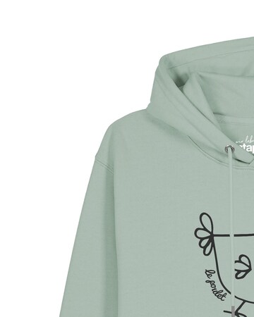 Felpa 'Le Poulet - Das Huhn' di Watapparel in verde