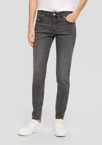QS Slimfit Jeans 'Sadie' in Grau: Vorderseite