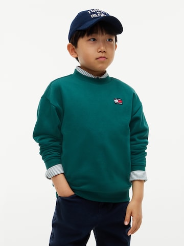 TOMMY HILFIGER Sweatshirt 'HERITAGE' in Groen