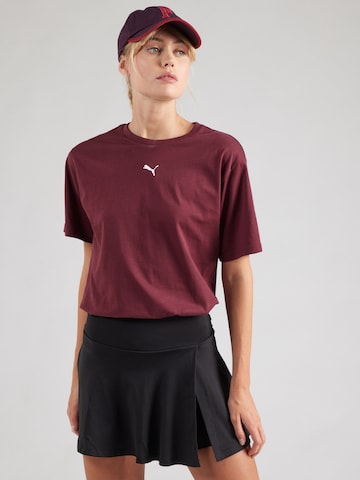 PUMA Λειτουργικό μπλουζάκι 'Ess' σε κόκκινο: μπροστά