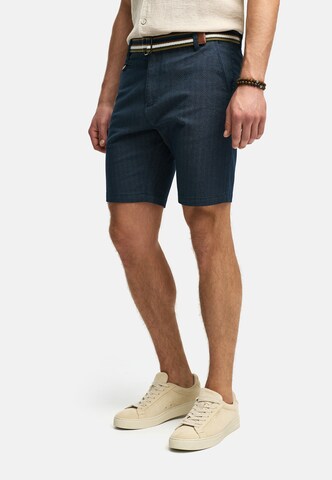 INDICODE JEANS Regular Trousers 'Thews' in Blue