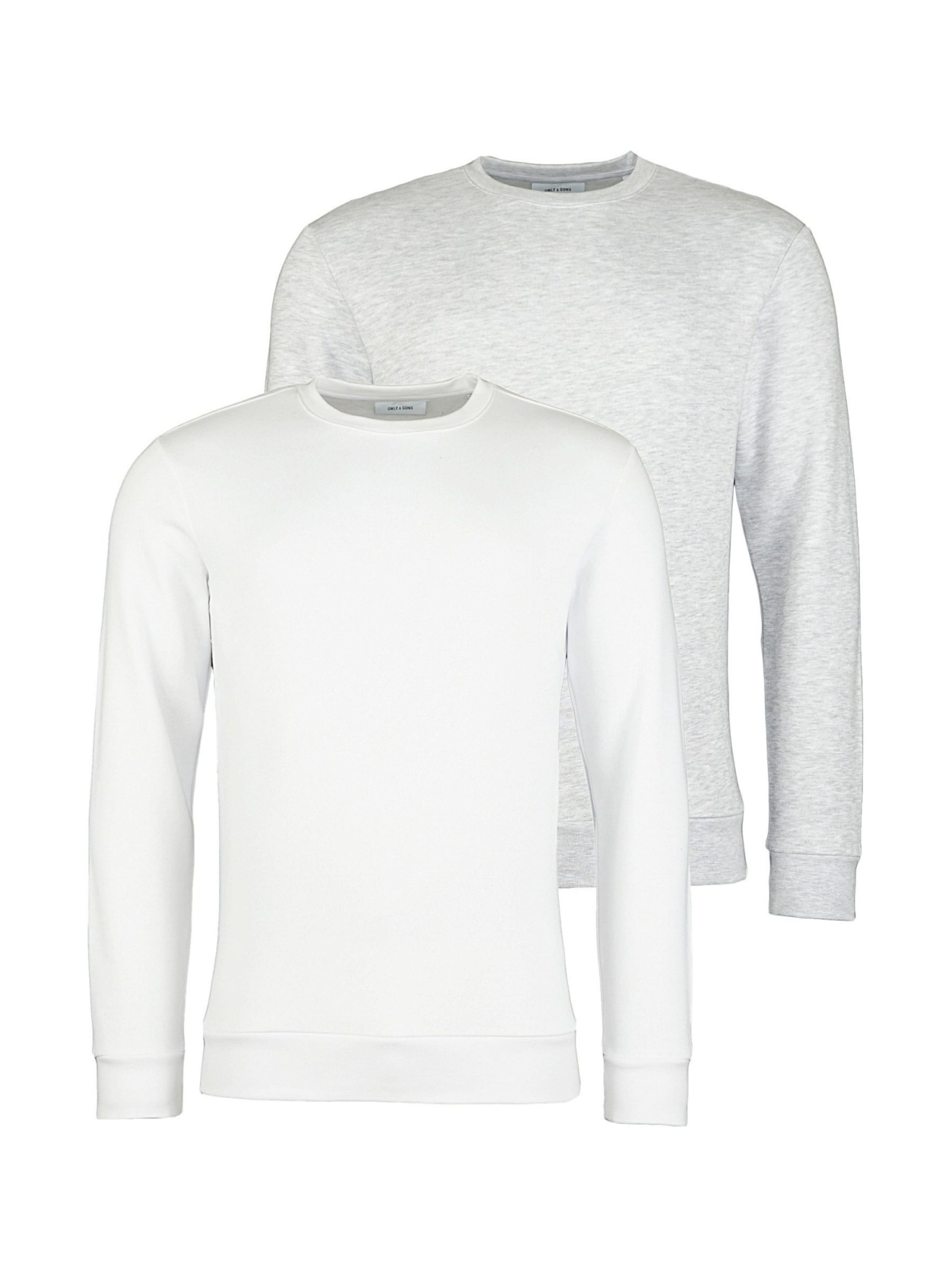 Only & Sons Dressipluus 'ONSChase' L suuruses meleeritud hall / valge, Tootevaade