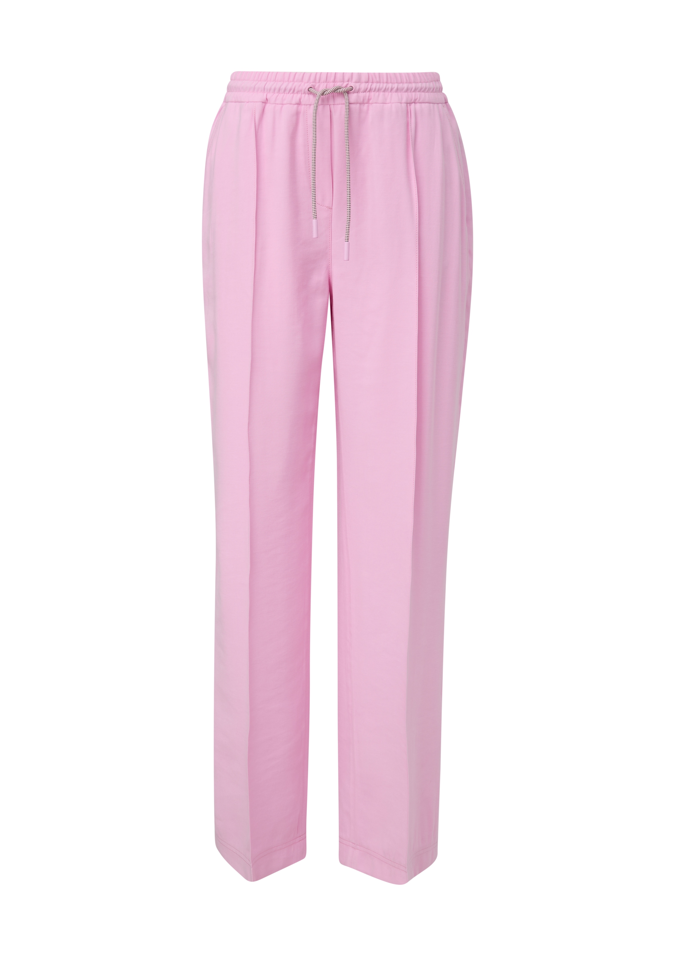 comma casual identity Wide leg Pleated Pants in Pink: front