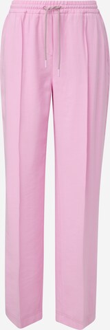 comma casual identity Wide leg Pantalon in Roze: voorkant