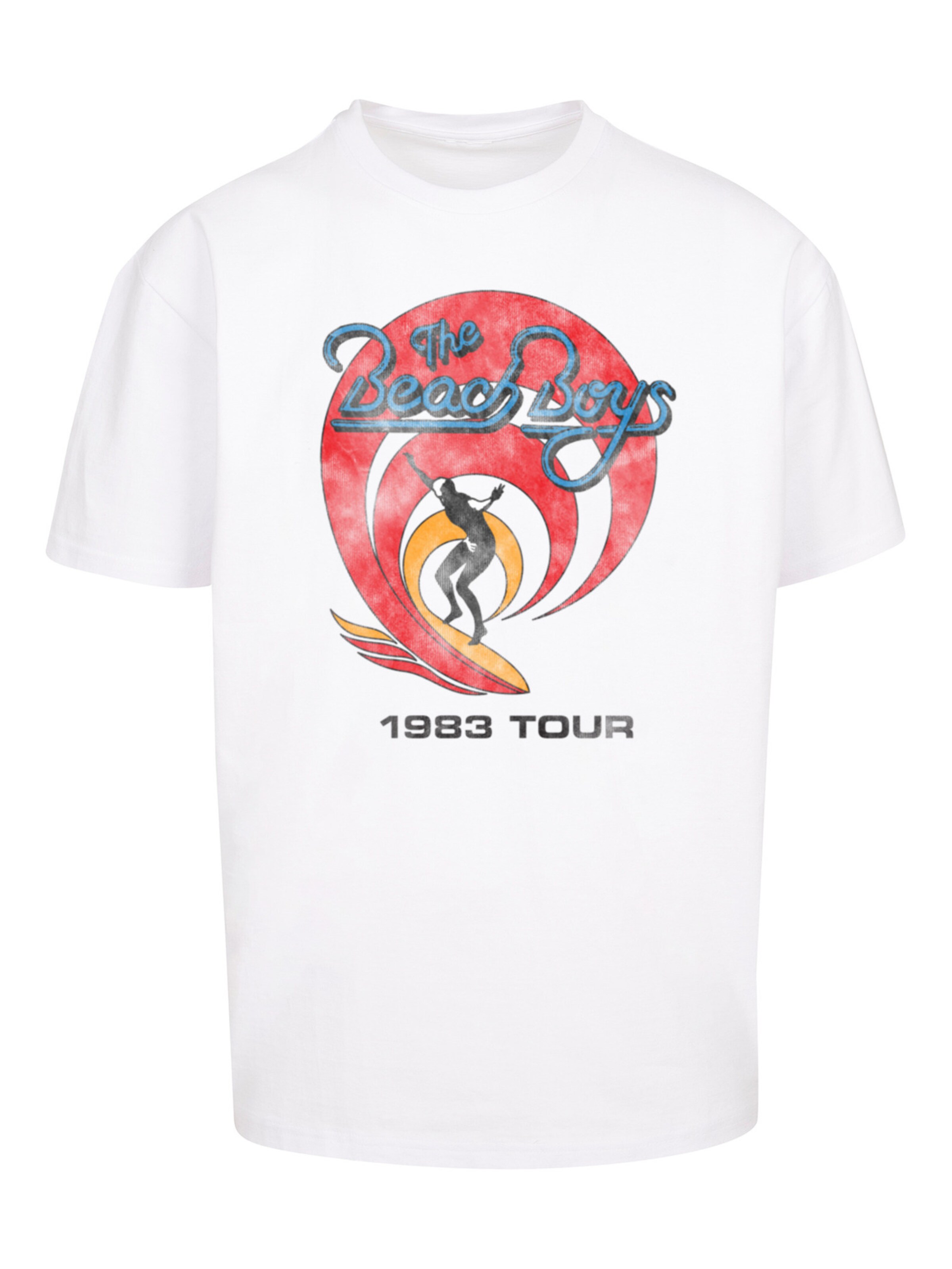F4NT4STIC Shirt 'The Beach Boys' in White: front