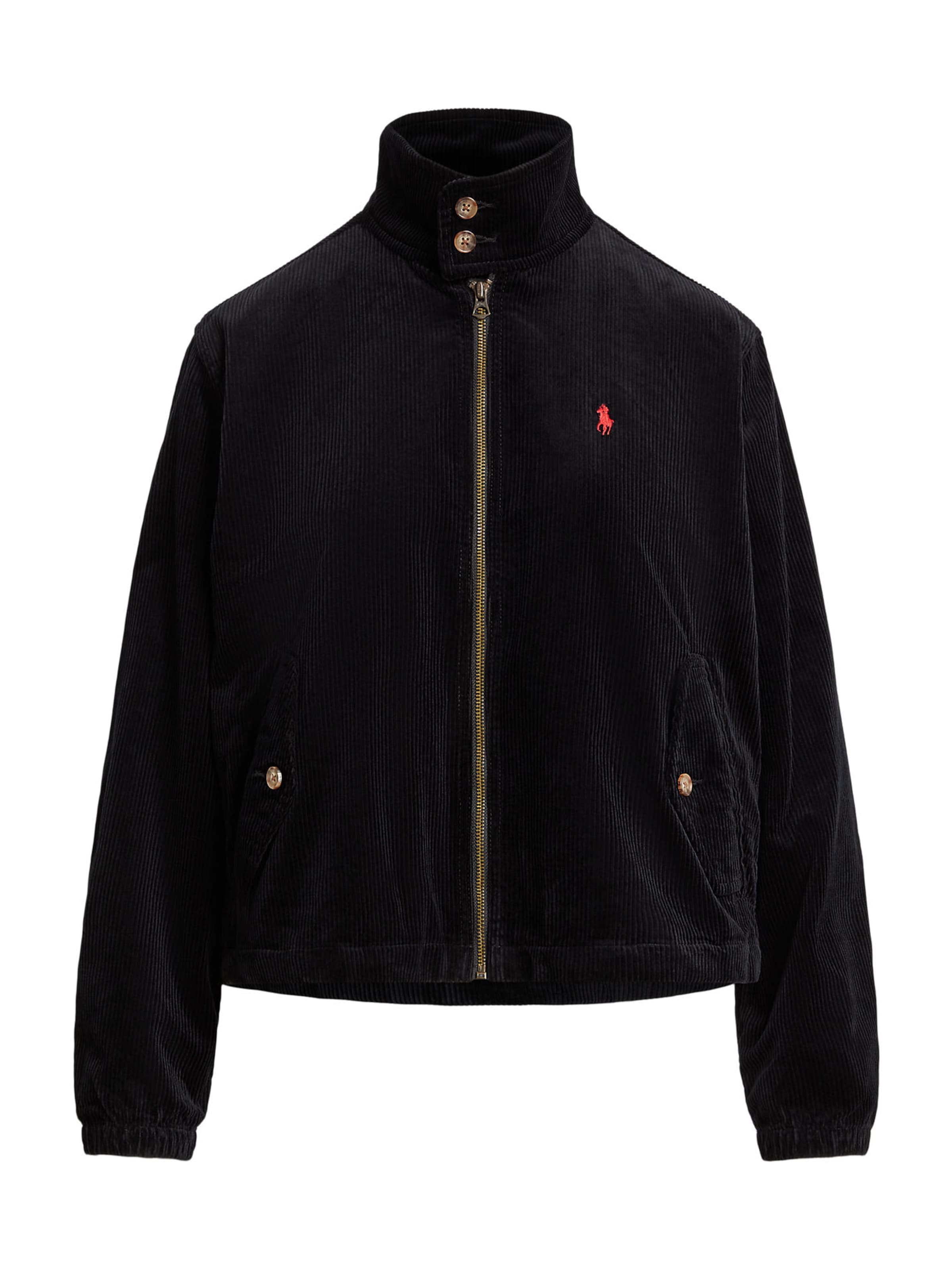 Polo Ralph Lauren Φθινοπωρινό και ανοιξιάτικο μπουφάν σε μαύρο: μπροστά