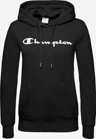 Champion Authentic Athletic Apparel Sweatshirt in Black: front