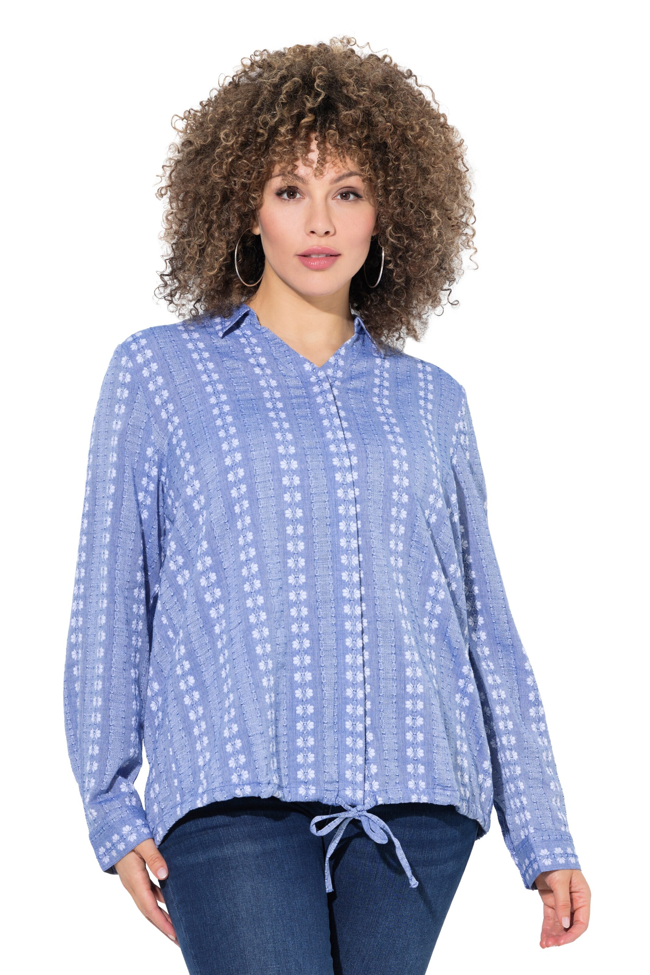 Ulla Popken Μπλούζα σε μπλε: μπροστά