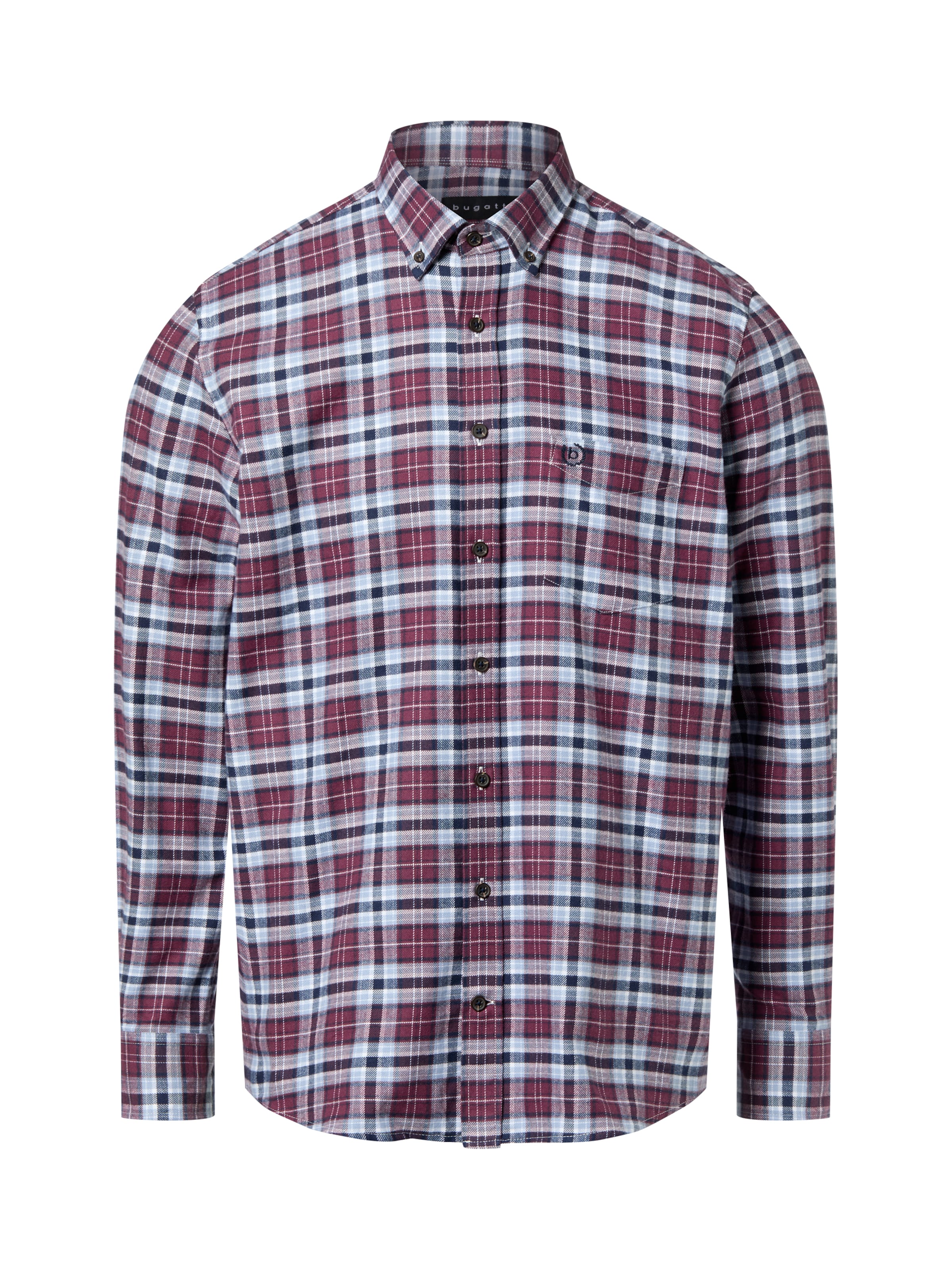 bugatti Regular fit Button Up Shirt in Blue: front