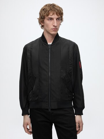 Veste mi-saison 'Badamo2621' HUGO en noir : devant
