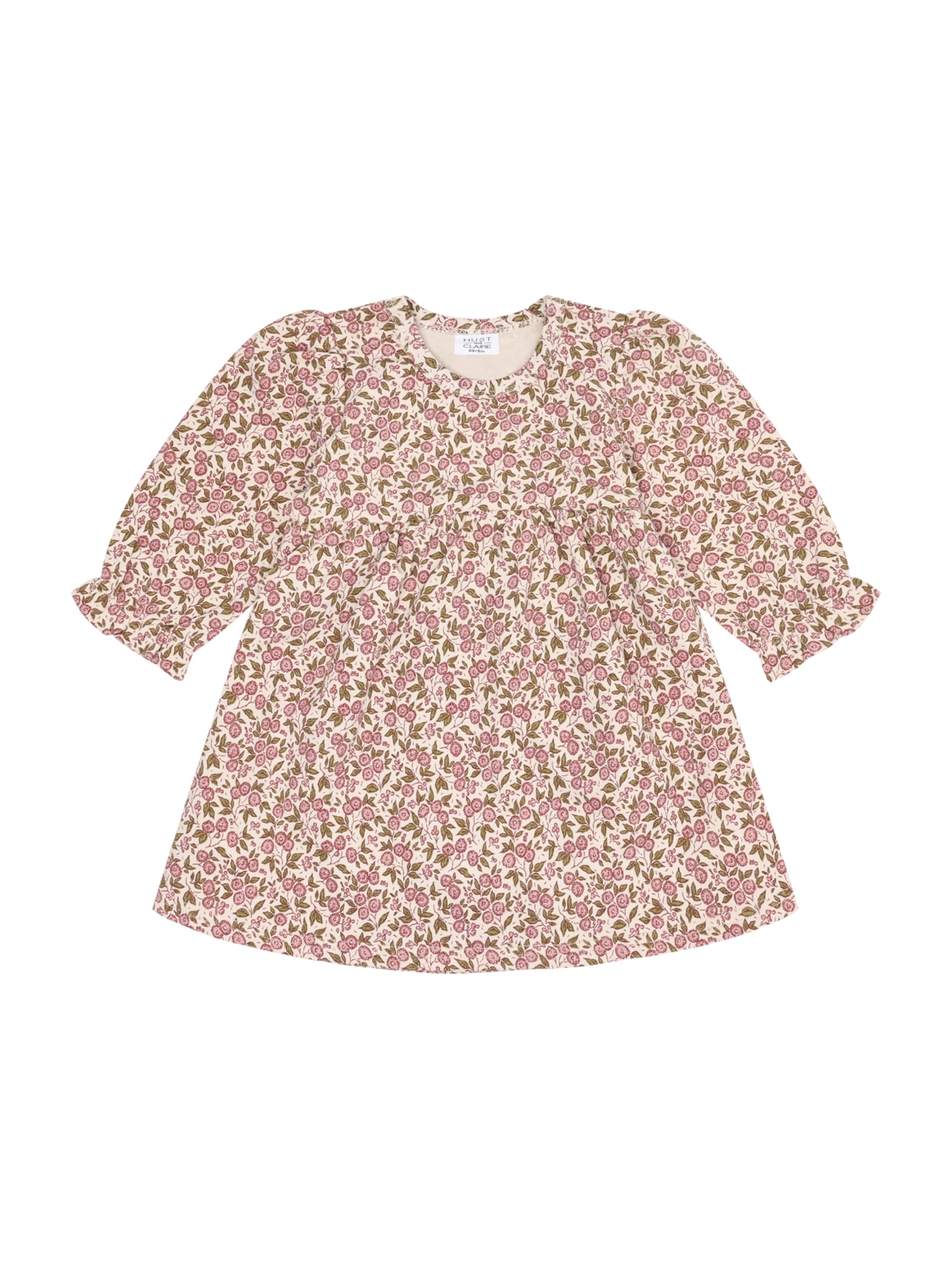 Hust & Claire - Vestido 'Kis Flora' em bege: frente