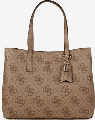 Sac bandoulière 'Meridian' GUESS en marron : devant