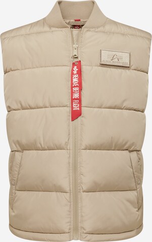 Gilet ALPHA INDUSTRIES en beige : devant