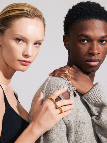 Bague 'Asher' Pilgrim en or : devant