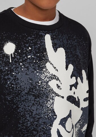 s.Oliver Sweatshirt in Schwarz