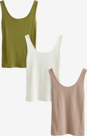 Next Topiņš, krāsa - tumši bēšs / kivi / balts, Preces skats