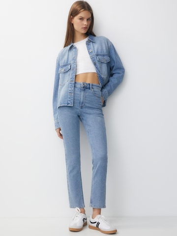 Regular Jeans de la Pull&Bear pe albastru