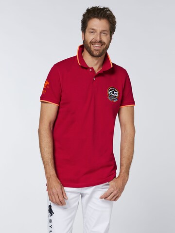 Polo Sylt Shirt in Red: front