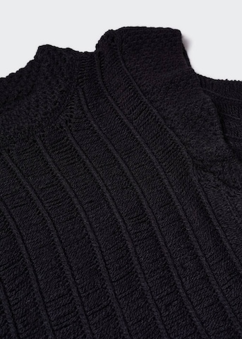 MANGO Sweater 'volado' in Black