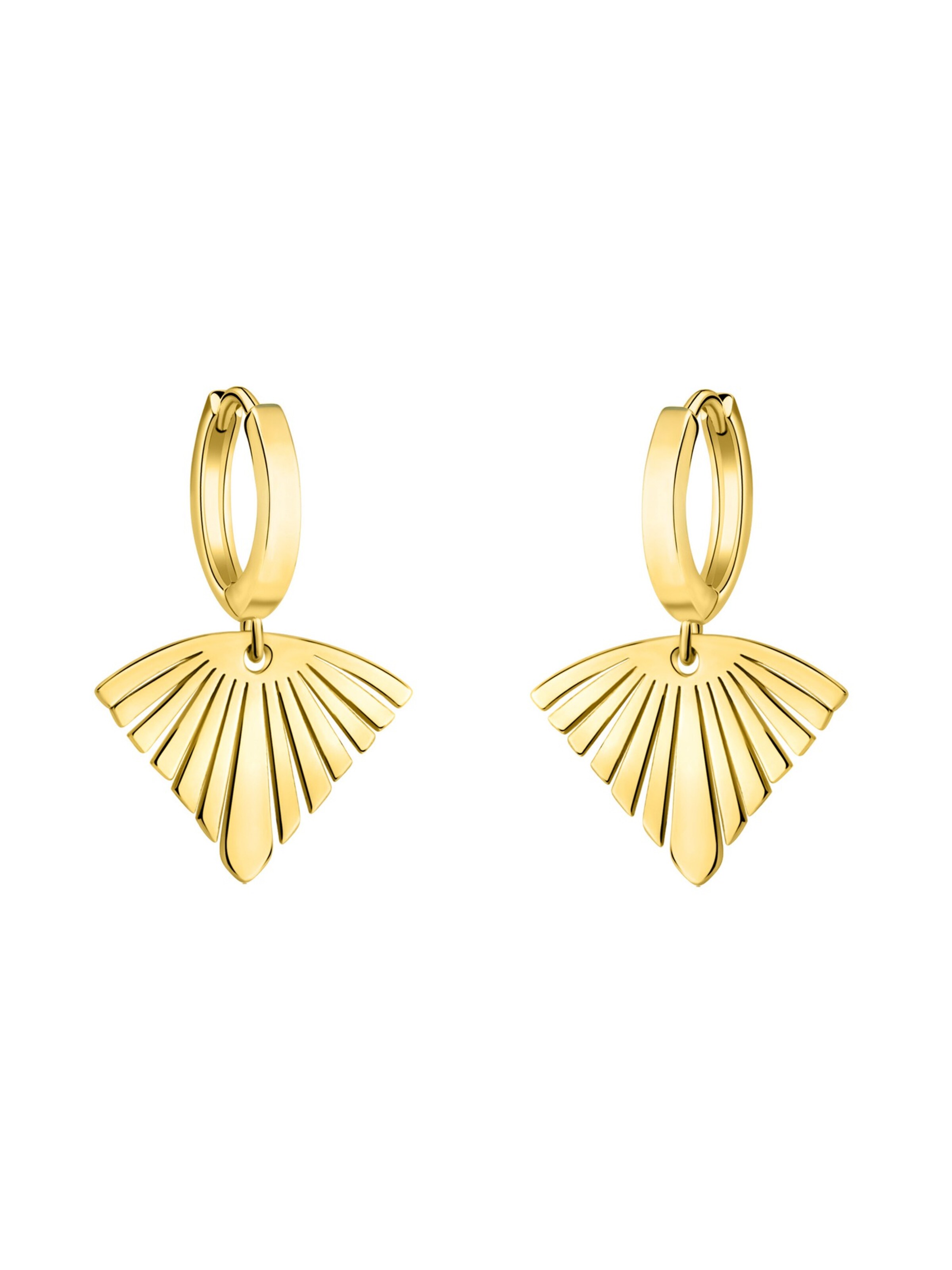 Sofia Milani Ohrringe 'Fan'‌‌‌‌‌ in Gold: Vorderseite