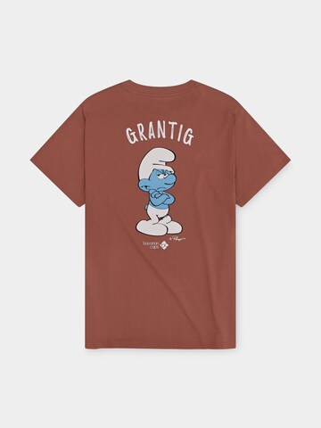 Bavarian Caps Shirt 'Grantler Klub: Muffi' in Red