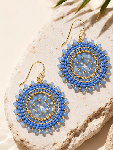 Alster Herz - Pendientes 'IBIZA HALO' en azul