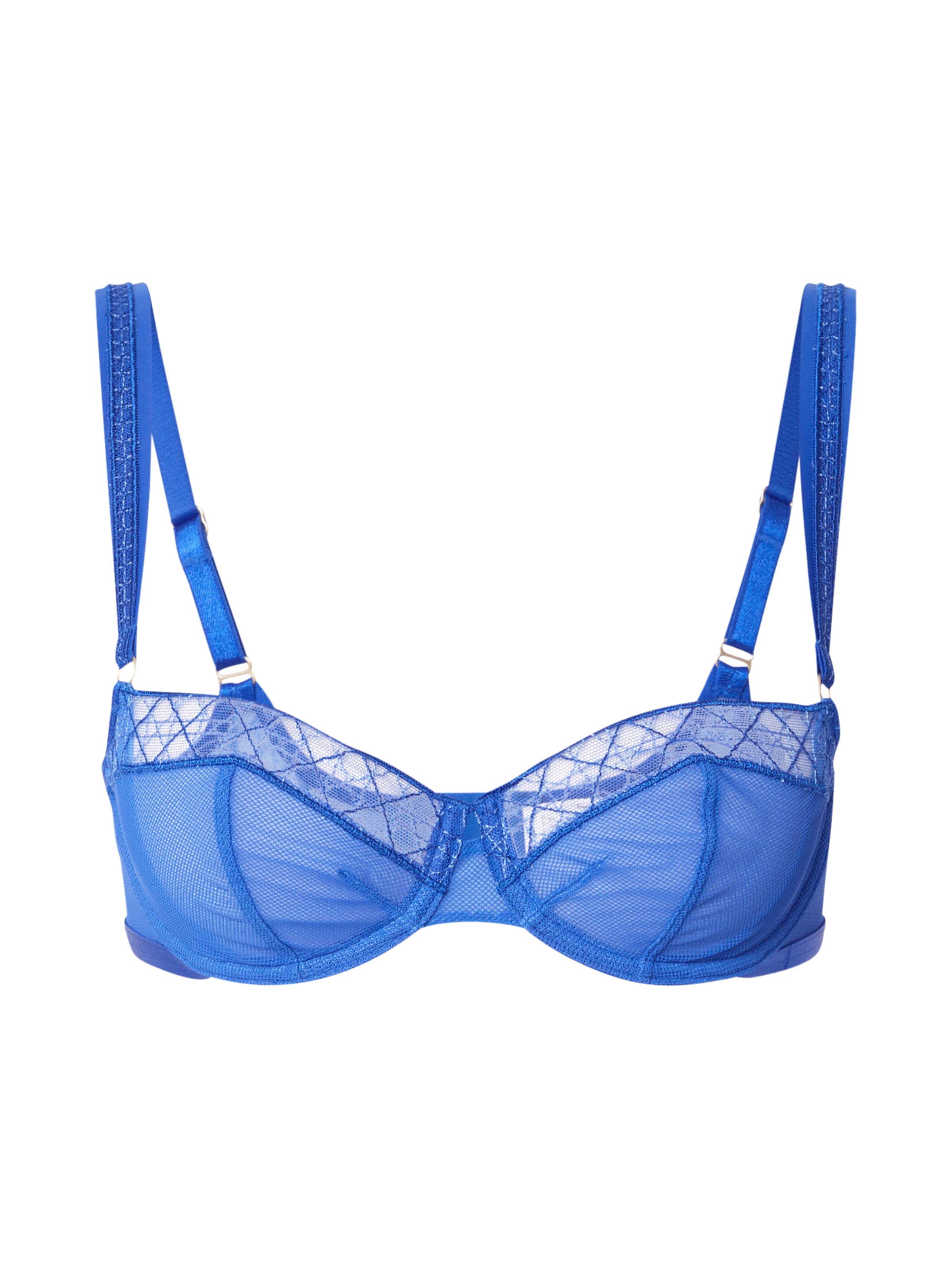 TRIUMPH Balkonetové Podprsenka 'Palina Cosmic Heartbeat' - Modrá: predná strana