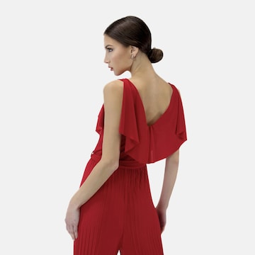 Tuta jumpsuit di Elara in rosso