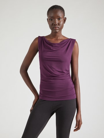 CURARE Yogawear Αθλητικό τοπ σε λιλά: μπροστά