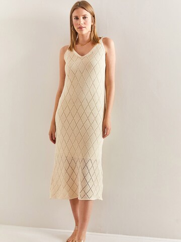 Bianco Lucci Kleid in Beige
