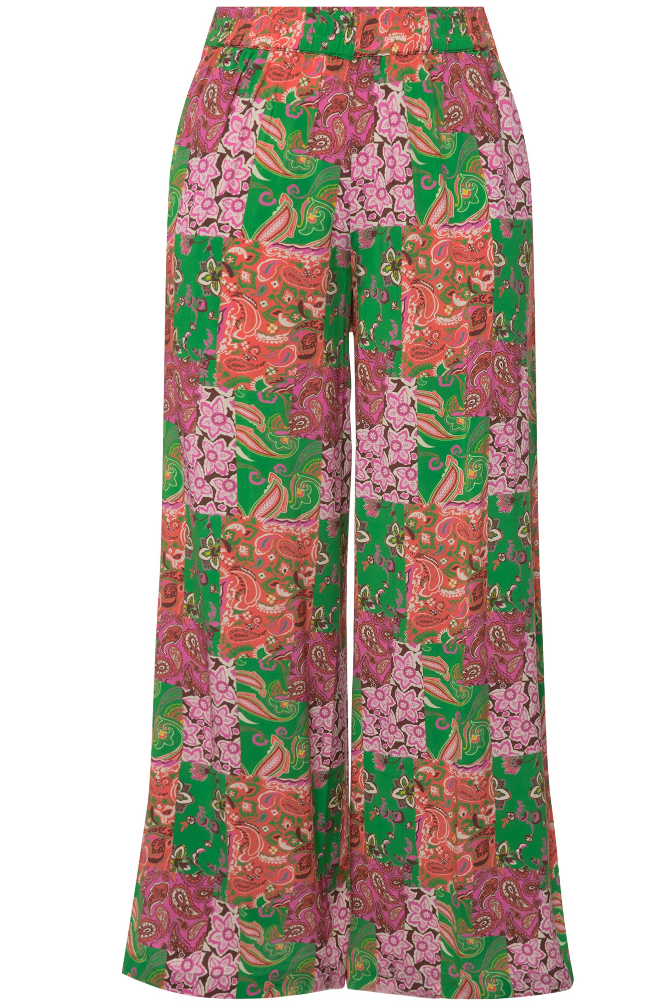 Studio Untold Wide Leg Hose in Grün: Vorderseite