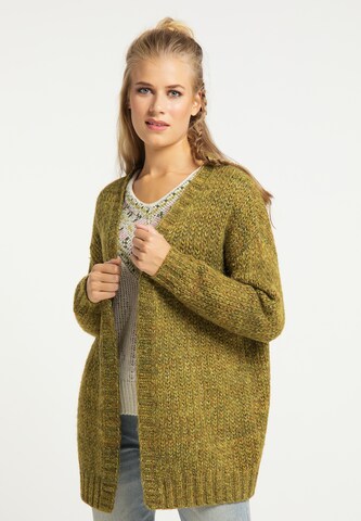 usha FESTIVAL Knit Cardigan in Green: front