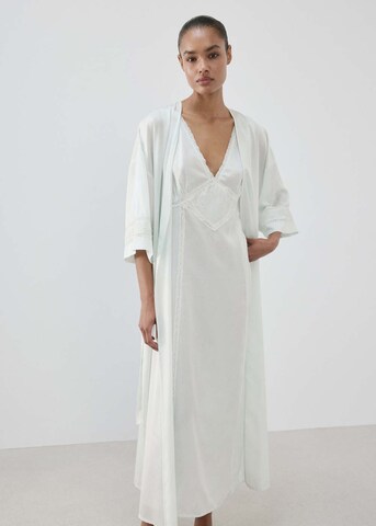 MANGO Dressing Gown 'Georgie' in Blue: front
