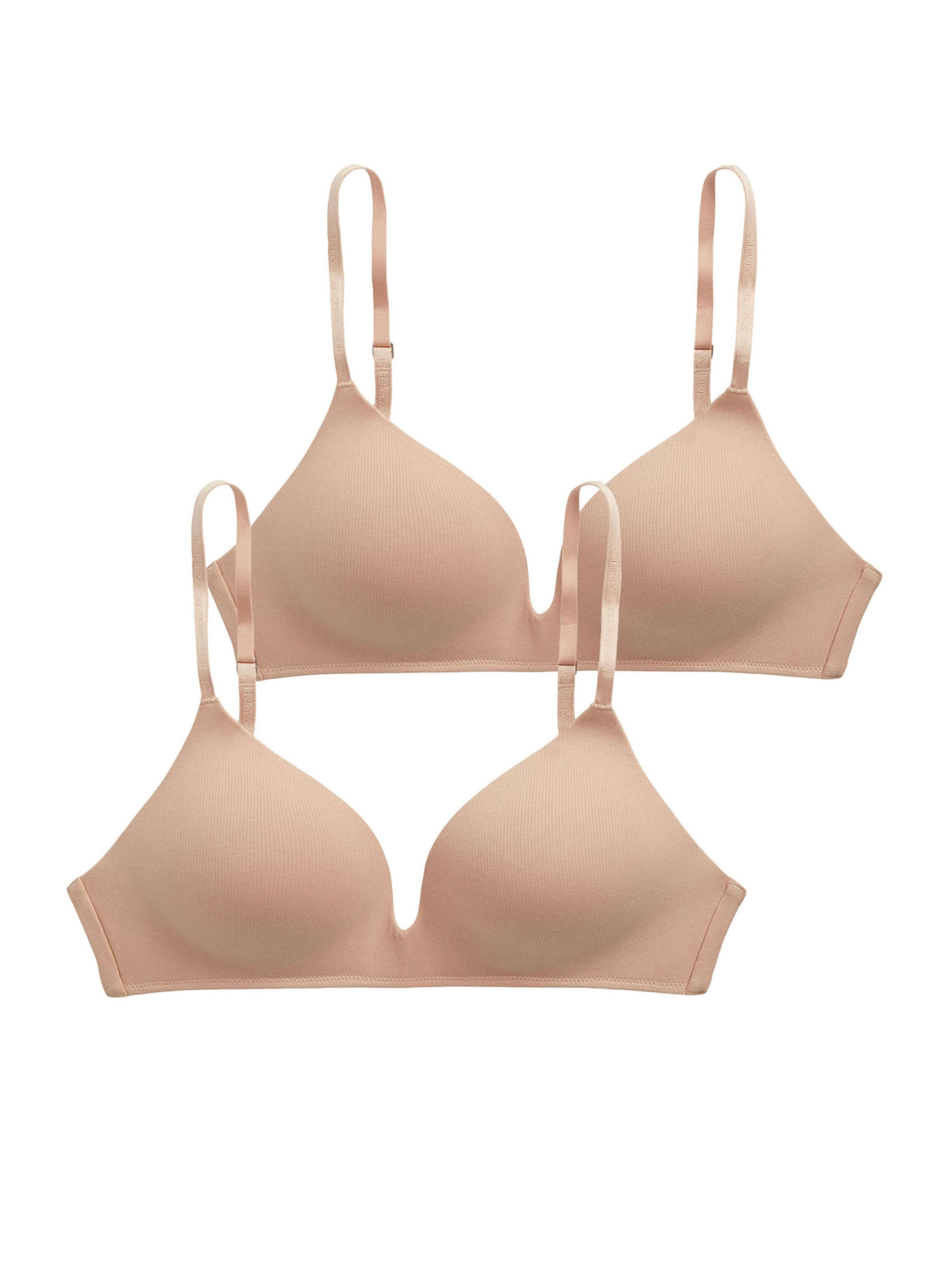 Polo Ralph Lauren T-Shirt Bügelloser BH ' Polo Essentials ' in Beige: Vorderseite