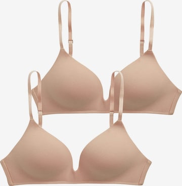 Polo Ralph Lauren T-shirt Bra ' Polo Essentials ' in Beige: front