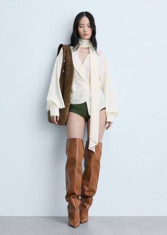 Chemisier 'Garden2' MANGO en beige