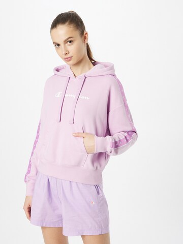 Sweat-shirt Champion Authentic Athletic Apparel en violet : devant