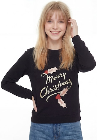 Sweat-shirt MYMO en noir : devant