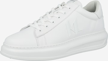 Karl Lagerfeld Platform trainers 'Monogram Injekt' in White: front