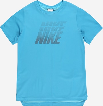 NIKE - Camisa funcionais em azul: frente