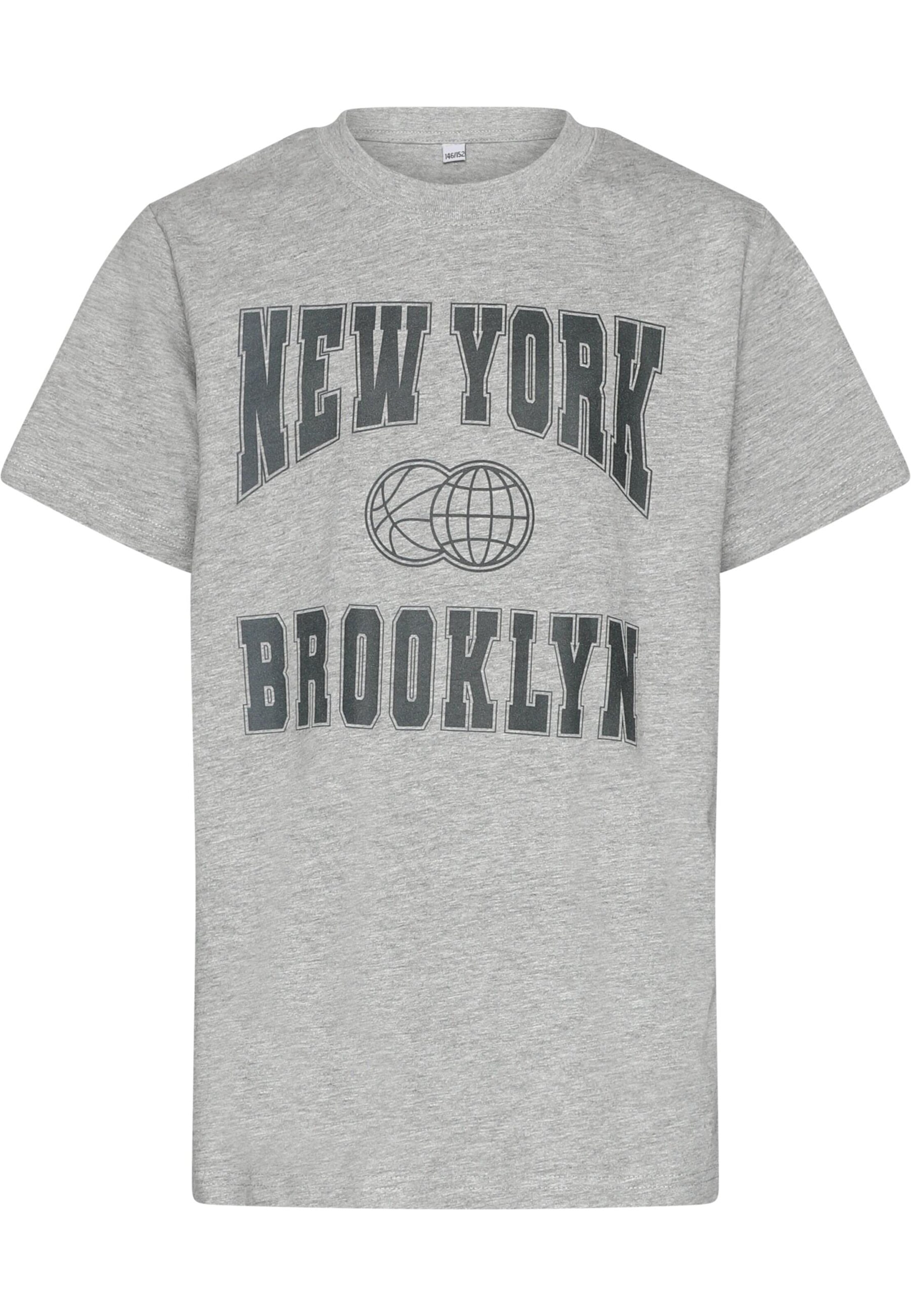 Urban Classics Shirt 'New York Brooklyn' in Grey: front